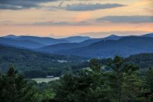 green mountains of Vermont