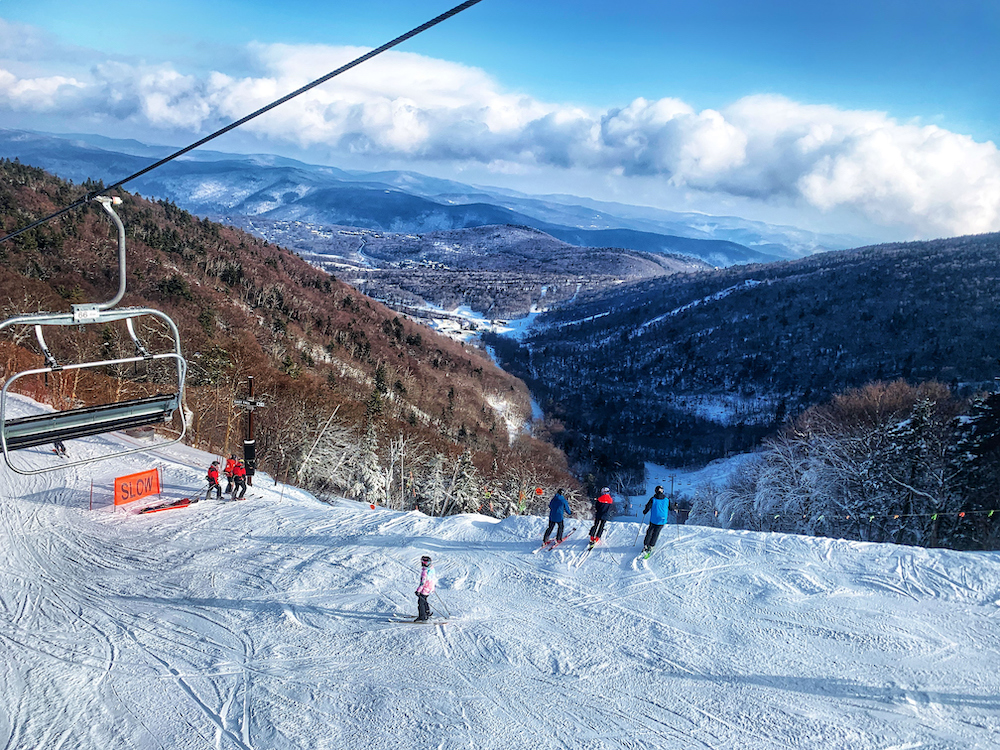 people skiing in Killington, Vermont