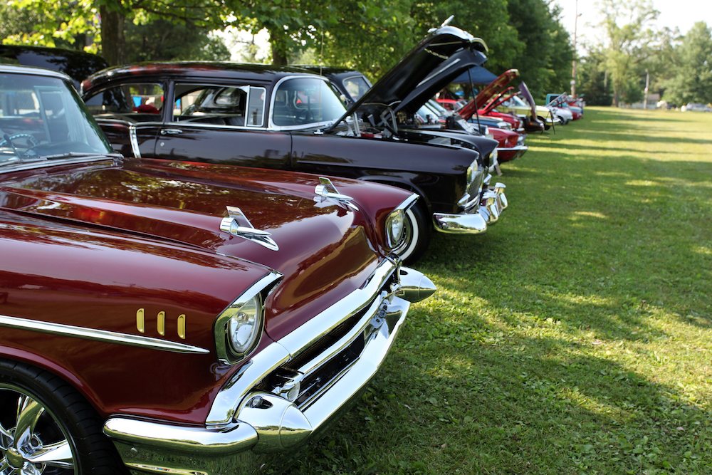 vintage cars outdoors car show